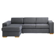 Unbranded Mercer Chaise Left-Hand Facing Sofa Bed, Slate