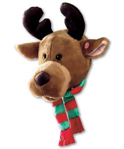Merry moose head with moving mouth and horns.Sings We wish you a merry christmoose.Includes 3 x AA