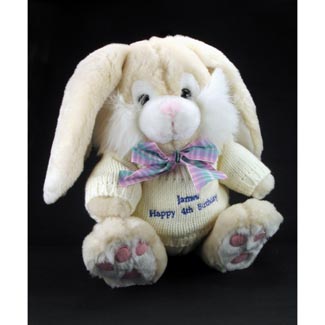 Message Bunny Pink Lettering