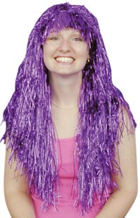 Unbranded Metallic Long Wig (Purple)
