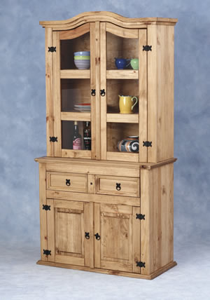 Combining elan with ethnic, this impressive cabinet provides lots of storage space in the base with