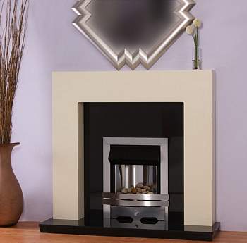 Designed to accommodate a standard sized backpanel and 48`` hearth
Marble back and hearth NOT