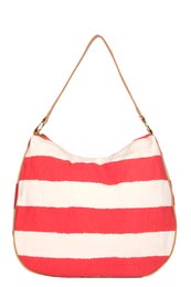 Unbranded Micha Striped Shoulder Beach Bag