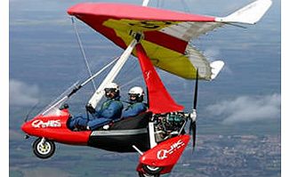Microlights areoutstandingly manoeuvrable crafts and this 20-30 minute flight is an incredibleway to be introduced to them andsee the world from a birds eye view as yourinstructor guides the microlight through the sky. Ifyour instructor feels t