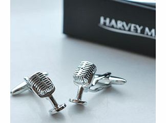 This Fabulous set of Harvey Makin Microphone Cufflinks would make the perfect gift for a man that loves to sing or just purely has a love for music.This gift contains a set of cufflinks from the Harvey Makin range  each of the cufflinks has been desi
