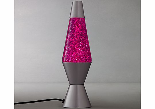 Pink glittery sparkles are contained inside this magical lava lamp. Watch as the light heats the lava and the glitter slowly starts to rise and take exciting shapes and forms. Both kids and adults can enjoy the relaxing nature of this fun lamp (Barco