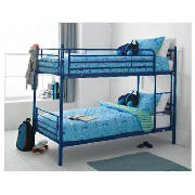 Unbranded Mika Metal Twin Bunk Bed Navy