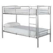 Unbranded Mika Metal Twin Bunk, Silver Effect And