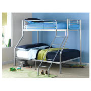 Unbranded Mika Triple Bunk Bed, Silver Finish And