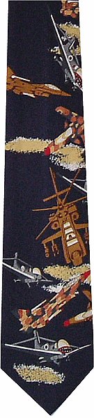 Unbranded Military Aeroplanes Tie