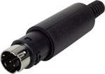 Mini-DIN Plugs ( Mini DIN Line Plg 4W )
