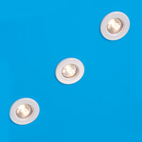 Mini Fixed Low Voltage Halogen 3 Pack White