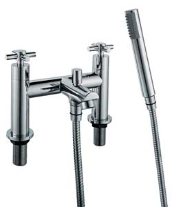 Chrome finish.Complete with hose and fittings.Suitable for all pressure systems.Manufacturers 5 year