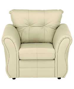 Minozzo Leather Chair - Ivory