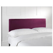 Unbranded Mittal Headboard, Aubergine Faux Suede, Double