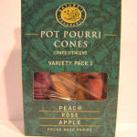 This pack has a mixture of peach, rose and apple. Burn separately, or burn together for a heavenly
