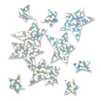 Mixed holographic small and medium star confetti i