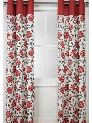 These eye-catching flower print unlined ring top curtains will add an elegant pop of colour to any room. The green block. combined with the detailed pattern makes for a truly unique and stylish design that will help make your house a home. Made from 
