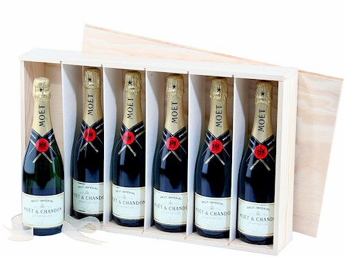 Moet Chandon Champagne 6 Bottle Gift Set