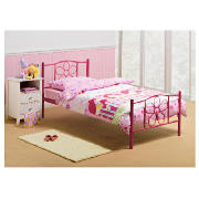 Unbranded Molly Single Bed, Fushia (Split Rail)