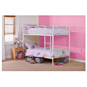 Unbranded Molly Twin Bunk Bed, White, With Standard
