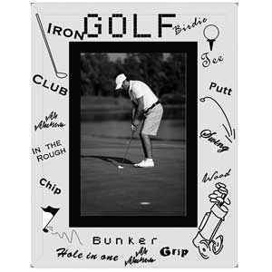 Unbranded Moments Golf 6 x 4 Glass Photo Frame