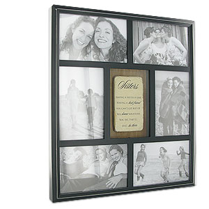 Unbranded Moments Six Picture Sisters Tile Photo Frame