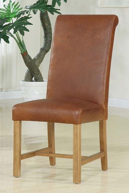 Unbranded Monastery Antique Leather Dining Chairs - Pair