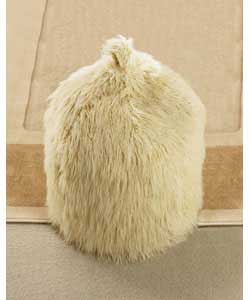 Mongolian Fur Beanbag Cover - Cream