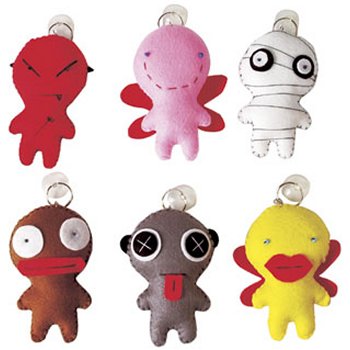 Moody Puppet keychains