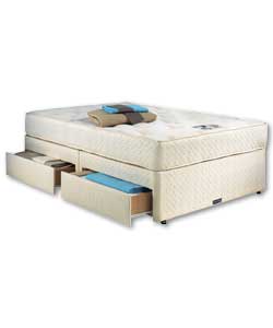Moonlight 1100 Double Divan Set with 4 Drawers