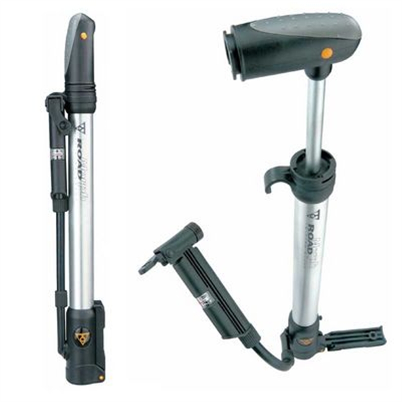 A lightweight road frame pump which morphs to a mini floor pump. 160psi Folding foot support and