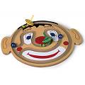 Motor Activity Clown Face Educational Wooden Toy