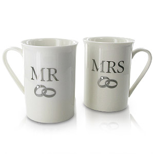 Unbranded Mr and Mrs Mug Set