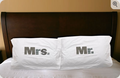 Unbranded Mr and Mrs Pillowcases