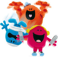 Unbranded Mr Men Interactive Plush (Mr Men Pack - Mr Bump, Mr Rude and Mr Strong)