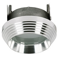 12V. IP65. Fixed Aluminium Showerlight. Frosted glass cover. Jetproof for use in bathrooms, showers