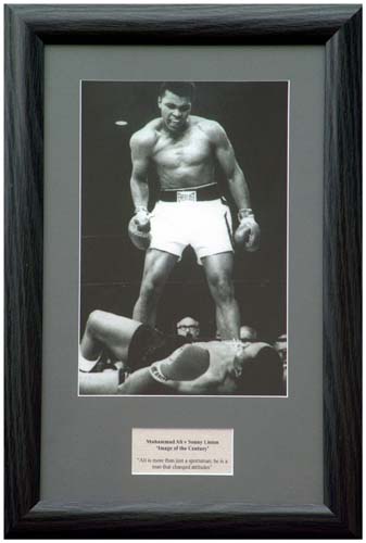 Unbranded Muhammad Ali v Liston - Image of the Century framed presentation