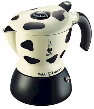 The new Mukka Express is the first  fully patented `Stove-Top Cappuccino` maker. It combines the