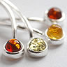 Unbranded Multi stone Amber Pendant