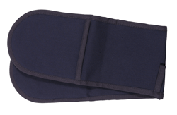 Multi Stripe Navy double oven glove  Double oven glove  multi-stripe  outer material 100 cotton dril