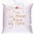 Mum By Chance Hand Painted Silk Pillow