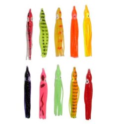Muppets  soft plastic bait. Artificial fishing lure resembling squid or octopus. Muppet soft plastic
