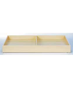 Unbranded Murano Ivory and Maple Underbed Drawer