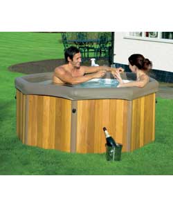 Ideal for relaxation and massage, this hot tub has a powerful 1.5Hp heated air blower that releases
