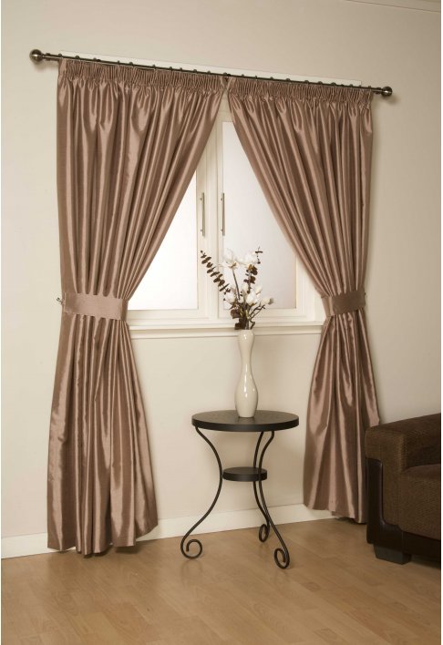 Unbranded Mustique Latte Lined Curtains