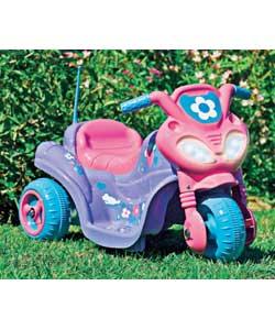 Thumb operated accelerator for ease of use, comes with working headlights, motor sounds and