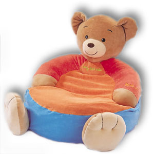 A luxuriously soft teddy bear for your little one to relax on. Embroidered with My First Sofa and