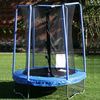 My first trampoline by Bazoongi is a 55 inch trampoline with integral safety enclosure designed for 
