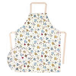 My Little Teapot apron  adults  PVC  medium  100 cotton drill with PVC coating  wipe clean only  66c